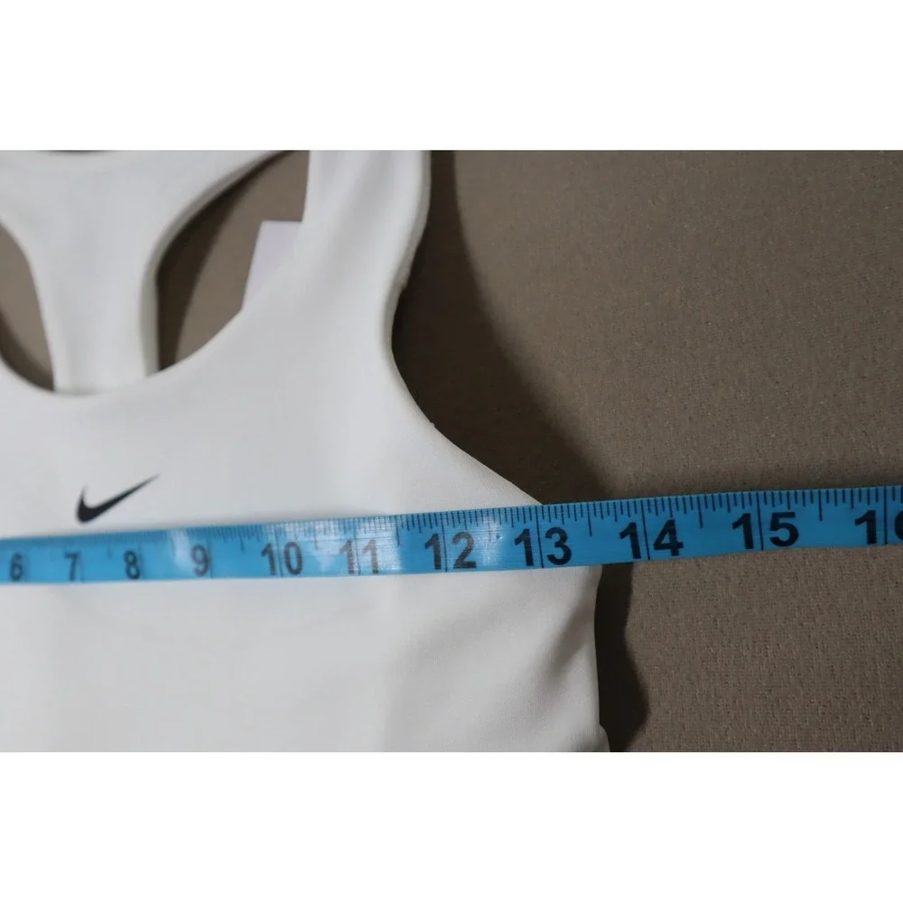 Nike Dri-FIT Swoosh Sports Bra Tank Top - White - Size‎ L